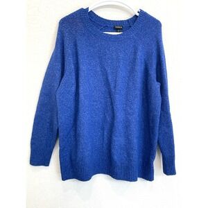 Torrid‎ Blue Sweater Size 1 Pullover Cozy Stretchy Soft 1X Plus Winter Casual